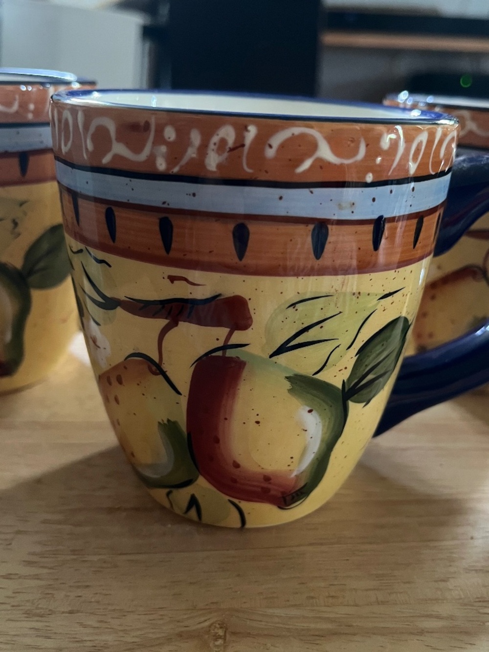 Heritage Mint LTD Mediterranean Pear Dinnerware Mug Set of 4